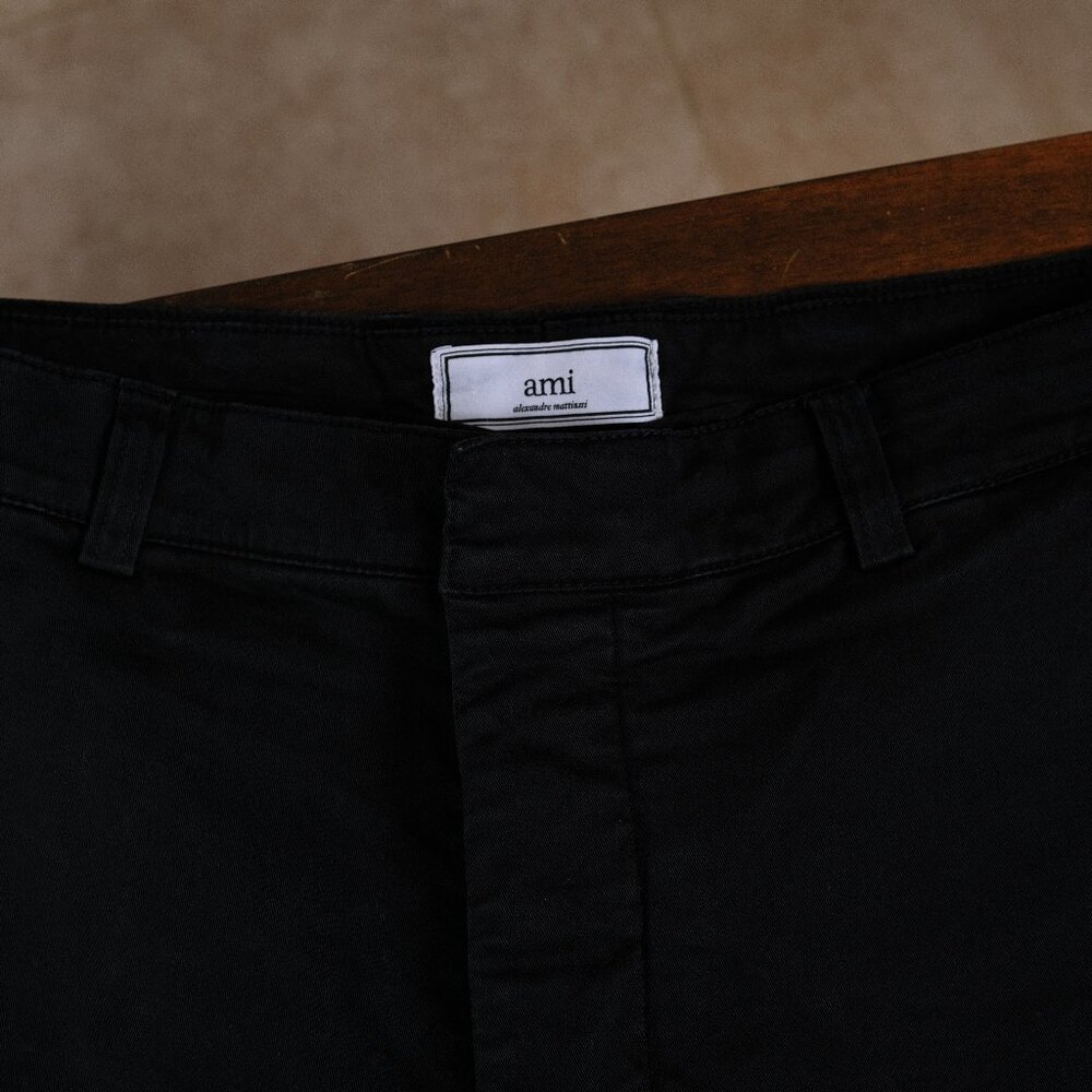 Ami Alexandre Mattiussi Dark Navy Cotton Trousers